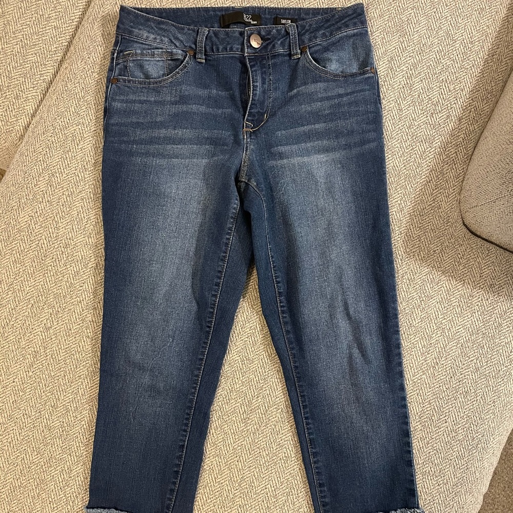 1822 Taylor cropped cuff skinny jeans